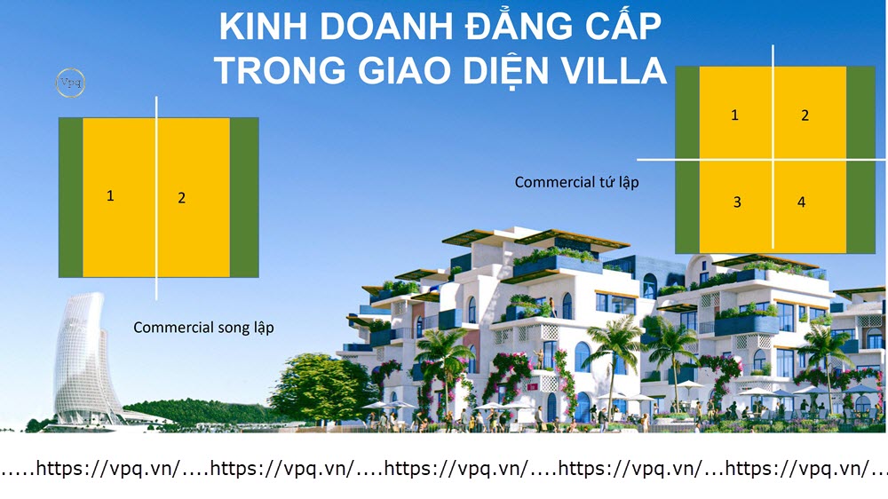 Commercial Villa kinh doanh đẳng cấp trong giao diện villa