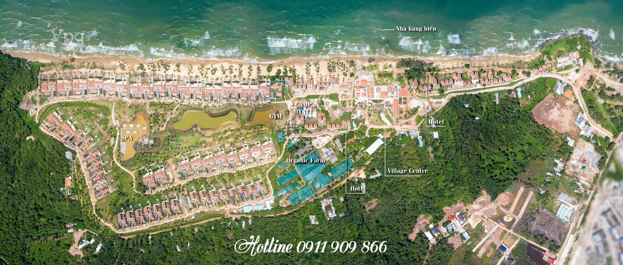 Tổng thể dự án Park Hyatt Phu Quoc tháng 9/2022