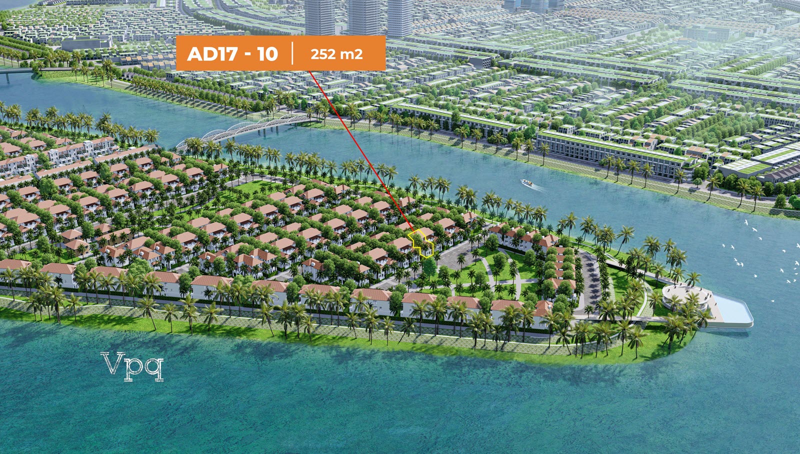AD1710 là một trong số ít biệt thự song lập view trực diện công viên