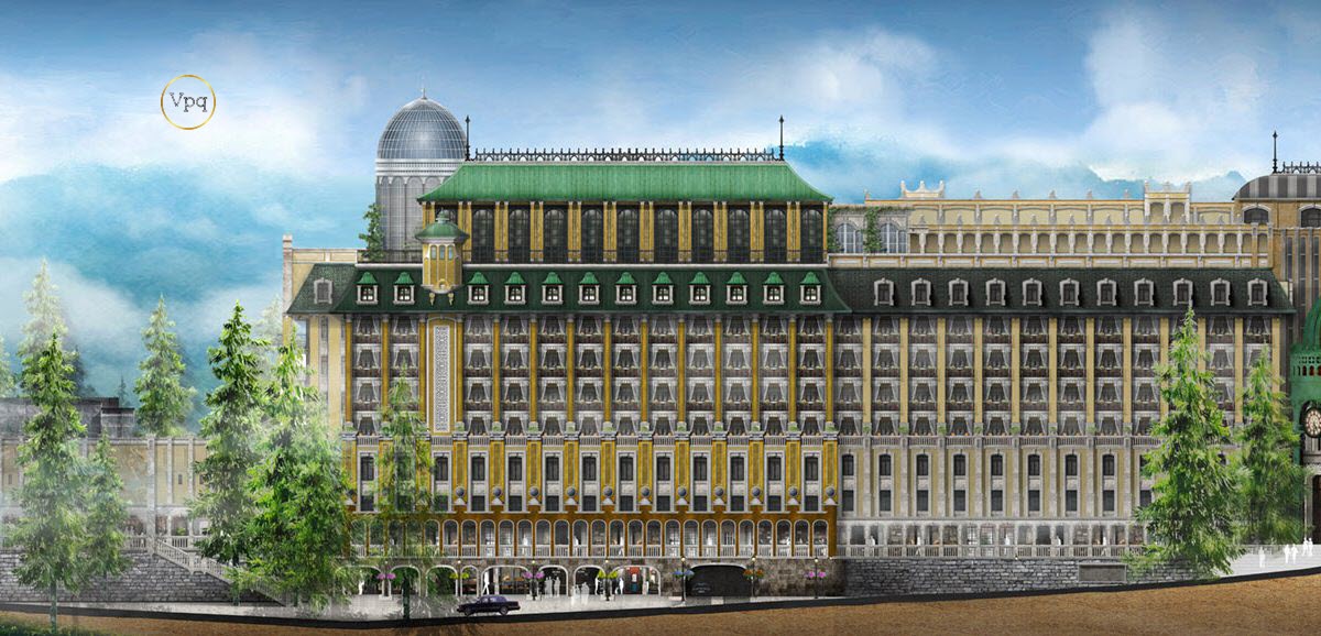 Bản vẽ tay 2D đầy màu sắc của Bill Bensley về Hotel de la Coupole-Ảnh 2
