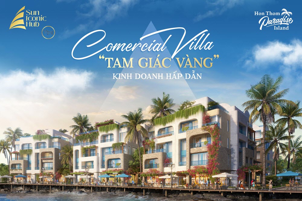 Commercial Villa "Tam gi&aacute;c v&agrave;ng" kinh doanh hấp dẫn