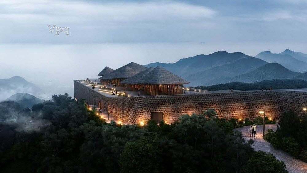 Phối cảnh hầm rượu vô cùng đặc biệt tại Bà Nà Hills do KTS. Marco Casamonti thiết kế