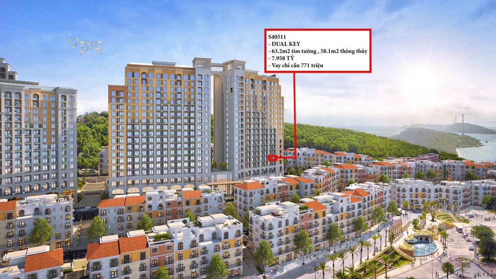 Quỹ căn Hillside Ph&uacute; Quốc t&ograve;a The Sky view biển, cầu H&ocirc;n, Show Vortex