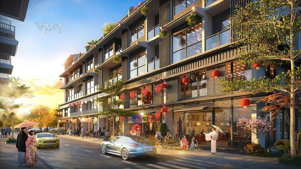Phối cảnh shophouse Koto Sun Beauty Onsen Village