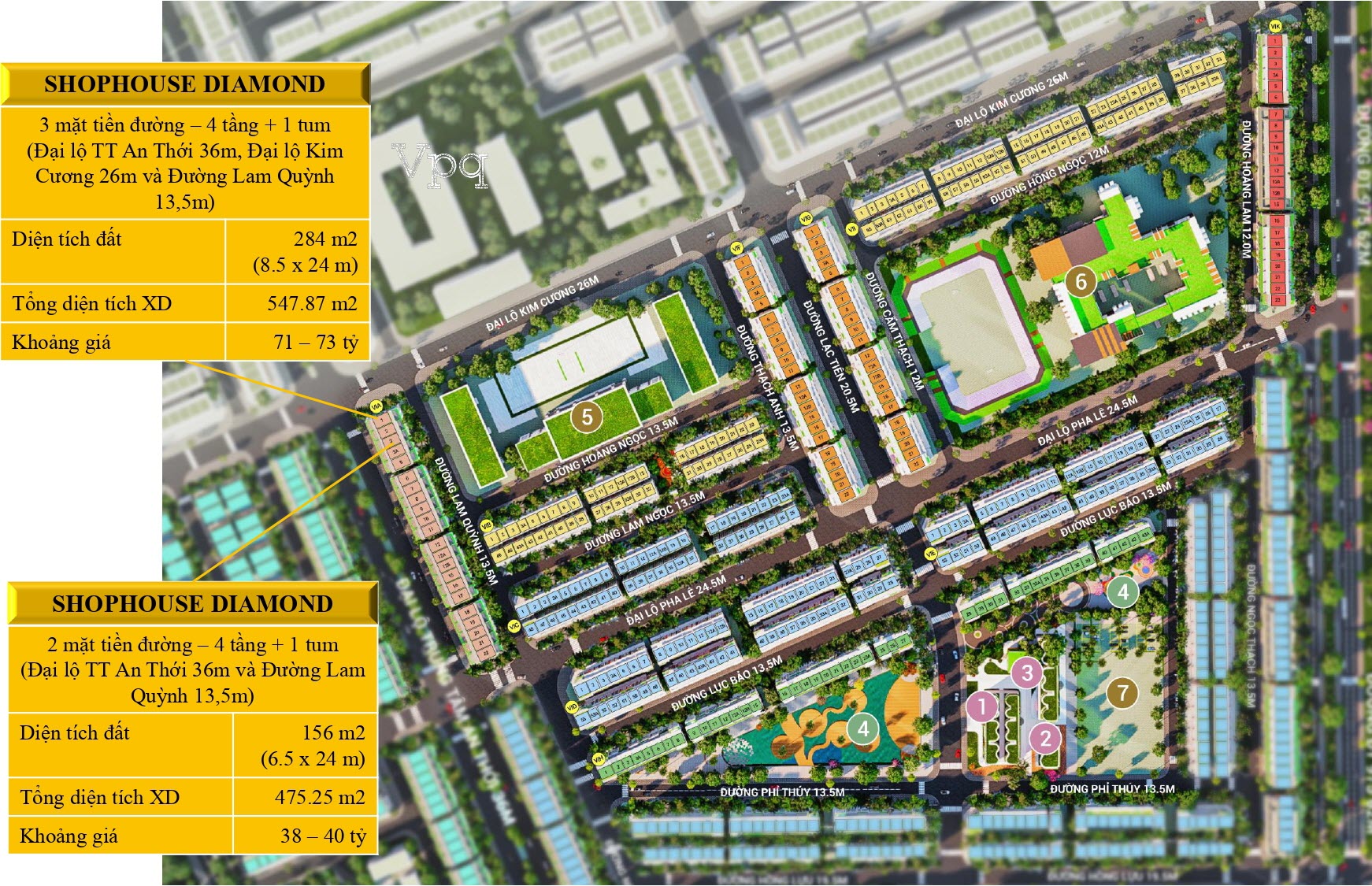 Gi&aacute; b&aacute;n Shophouse Crystal City - Meyhomes Ph&uacute; Quốc - Ảnh 4