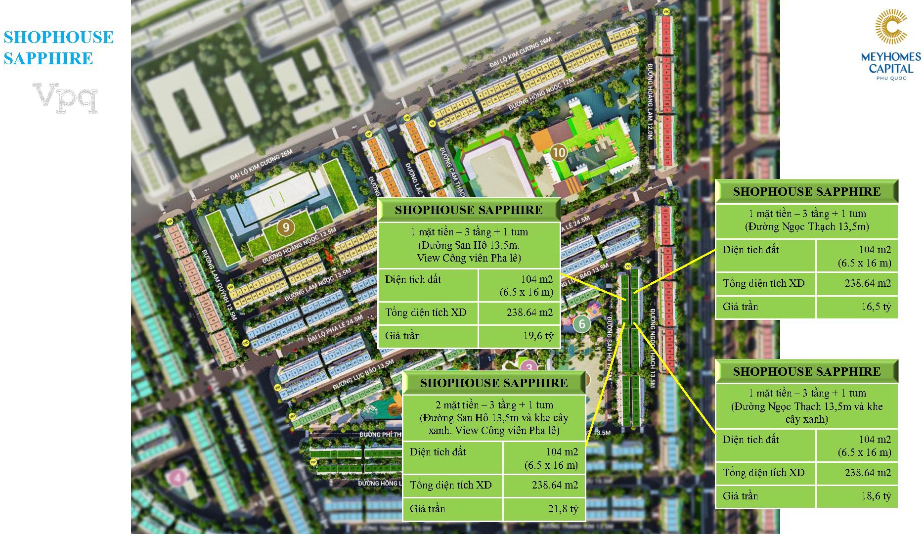 Gi&aacute; b&aacute;n Shophouse Crystal City - Meyhomes Ph&uacute; Quốc - Ảnh 8