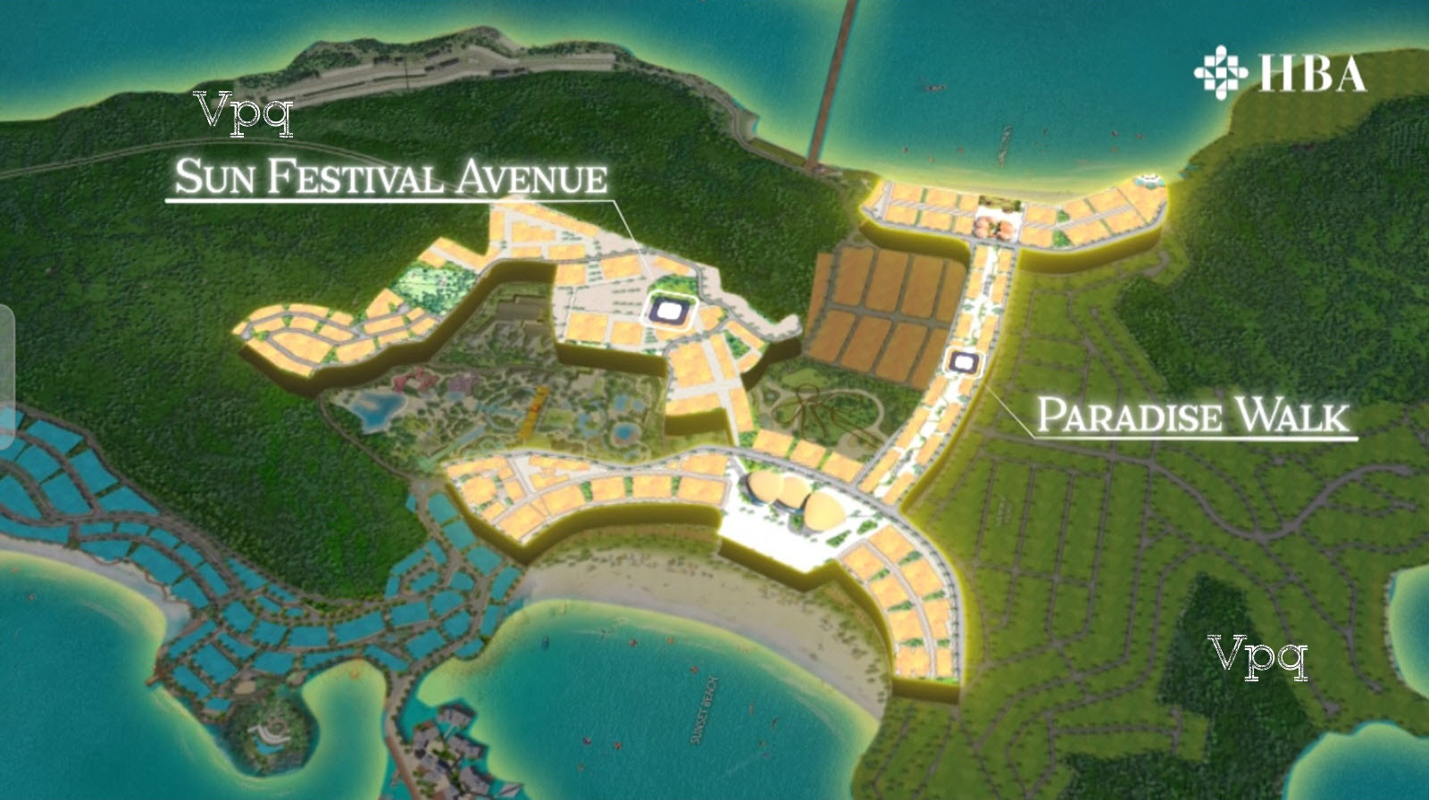 HBA kiến tạo hợp phần Sun Festival Avenue v&agrave; Paradise Walk