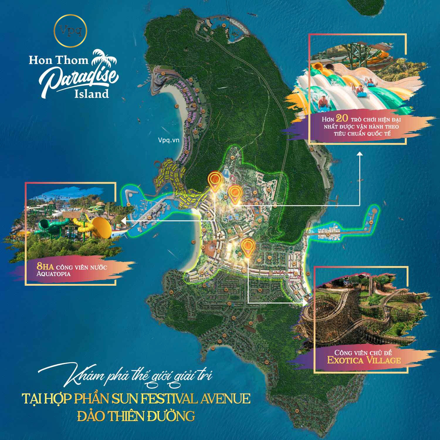Hợp phần Sun Festival Avenue tại Hon Thom Paradise Island