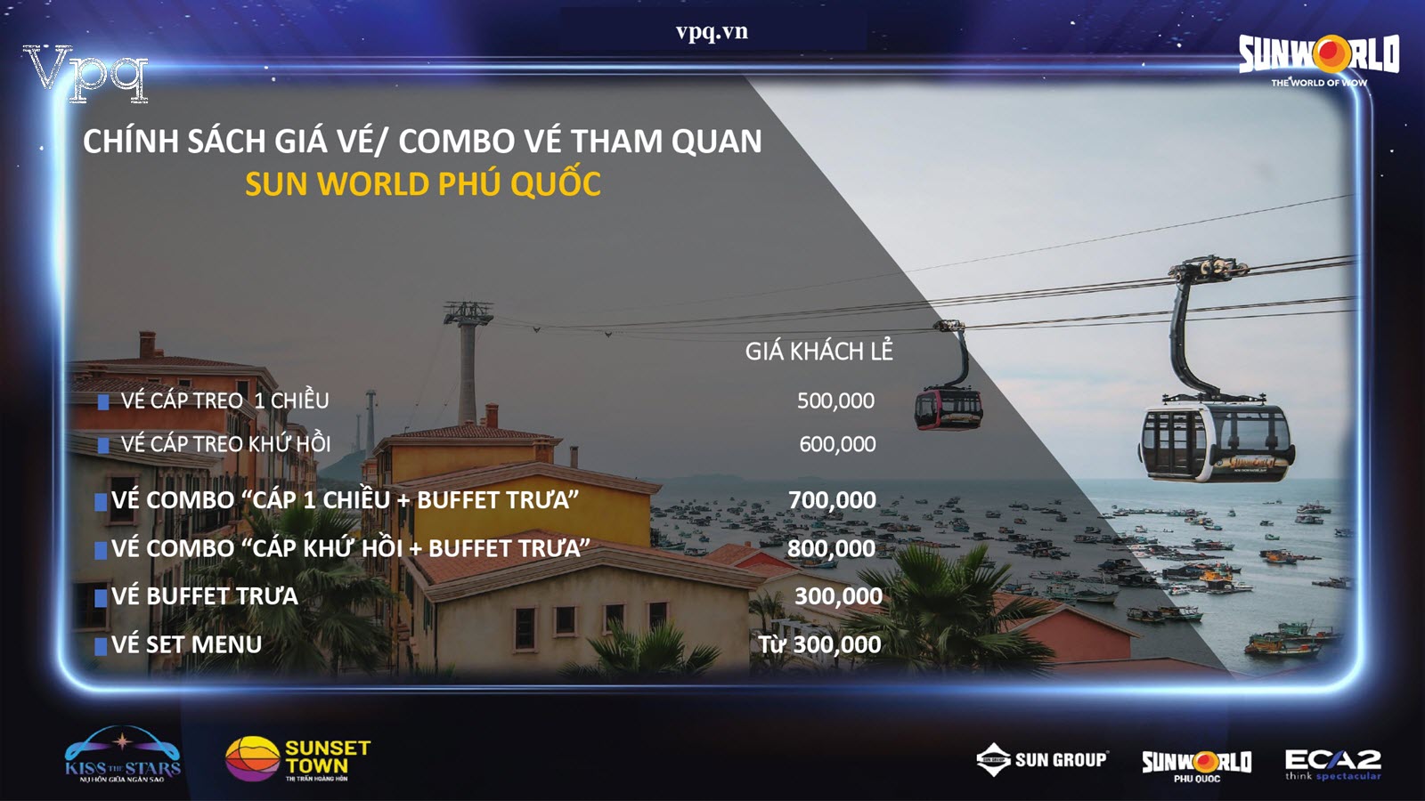 Giá vé cáp treo Hòn Thơm 2023