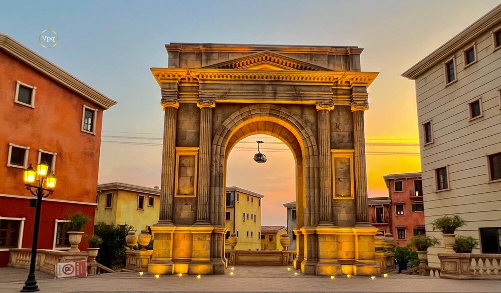 Đây là công trình Khải Hoàn Môn Gavi tại Sunset Town Phú Quốc
