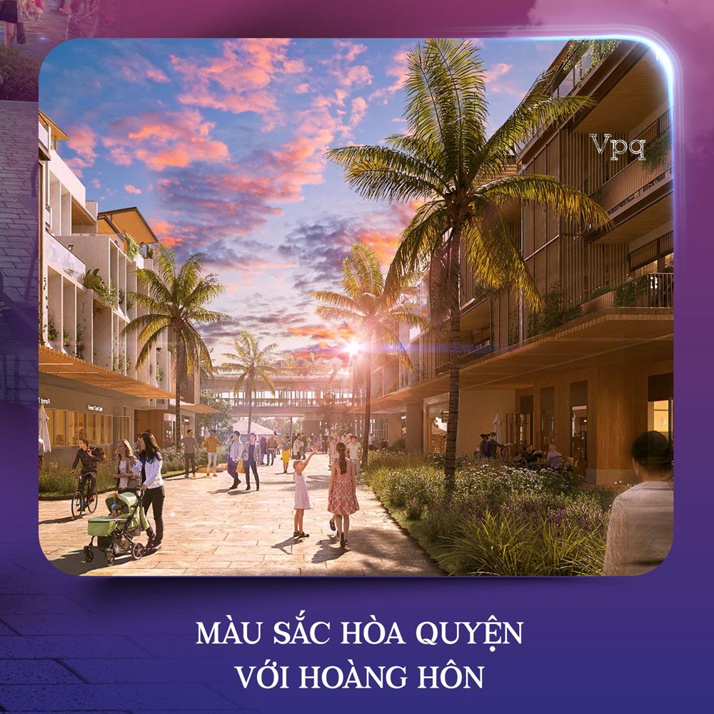 Sắc m&agrave;u h&ograve;a quyện với ho&agrave;ng h&ocirc;n