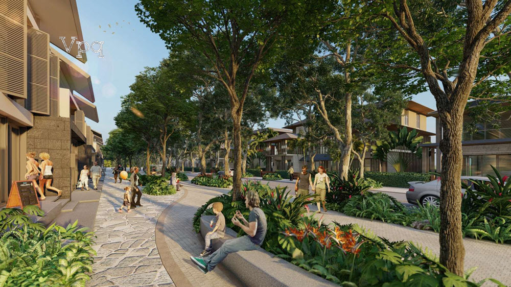 Cảnh quan tuyệt đẹp của những tuyến phố Beach Villa - Sun Secret Valley