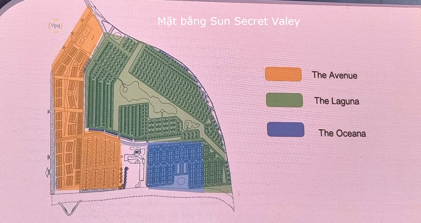 Mặt bằng tổng thể Sun Secret Valley Ph&uacute; Quốc