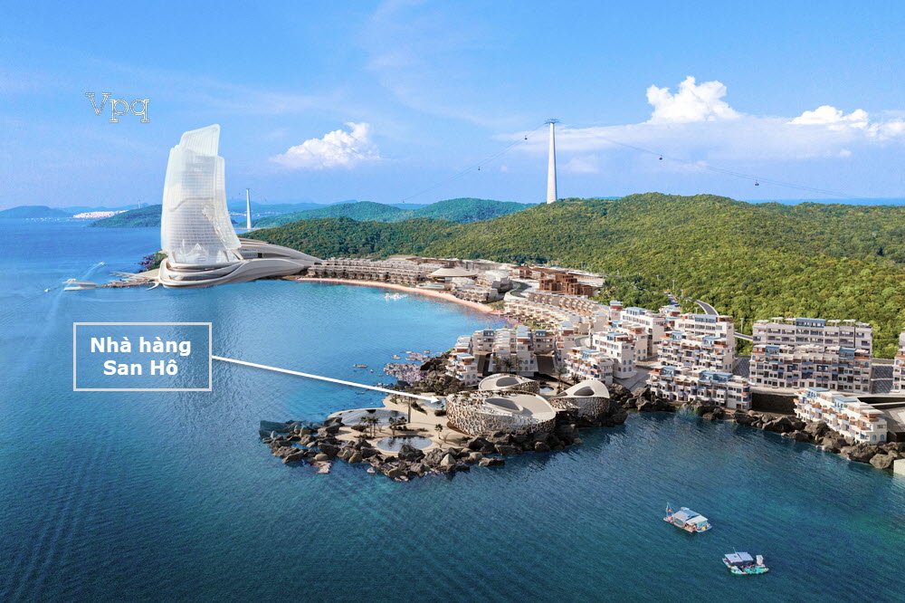 Vị tr&iacute; cụm Nh&agrave; H&agrave;ng San H&ocirc; tại Sun Iconic Hub