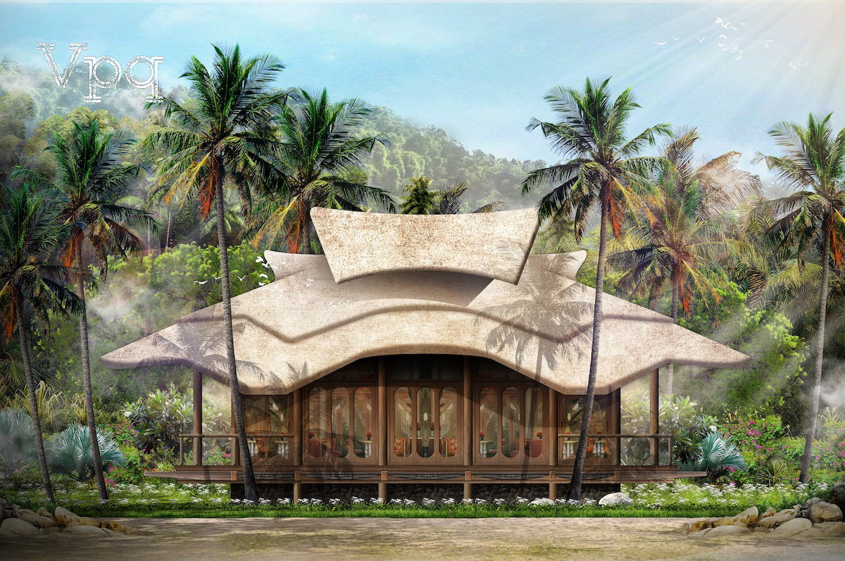 Phối cảnh minh họa Ritz Carlton Reserve Đảo H&ograve;n Thơm