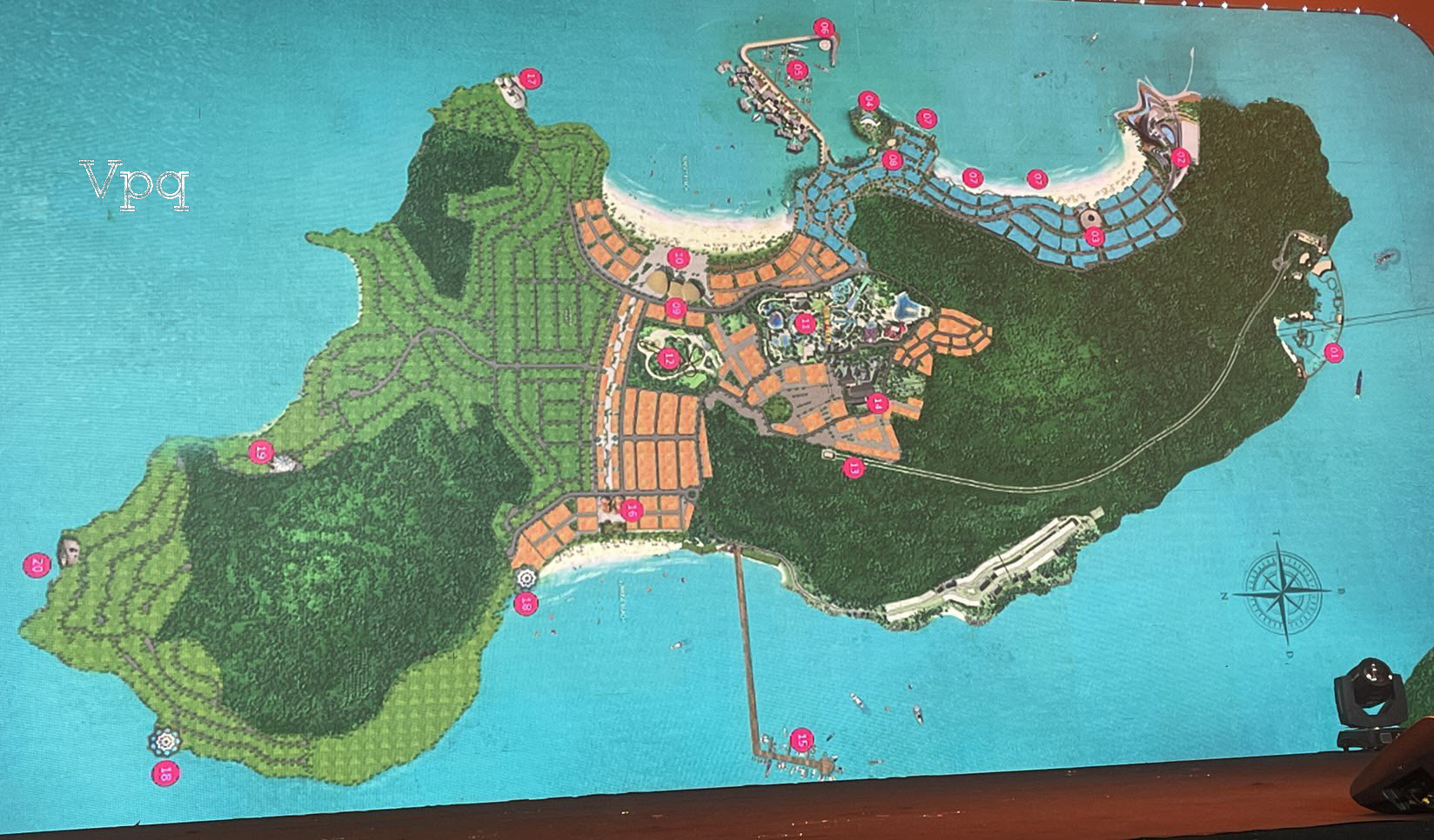 Vị tr&iacute; 3 hợp phần Hon Thom Paradise Island