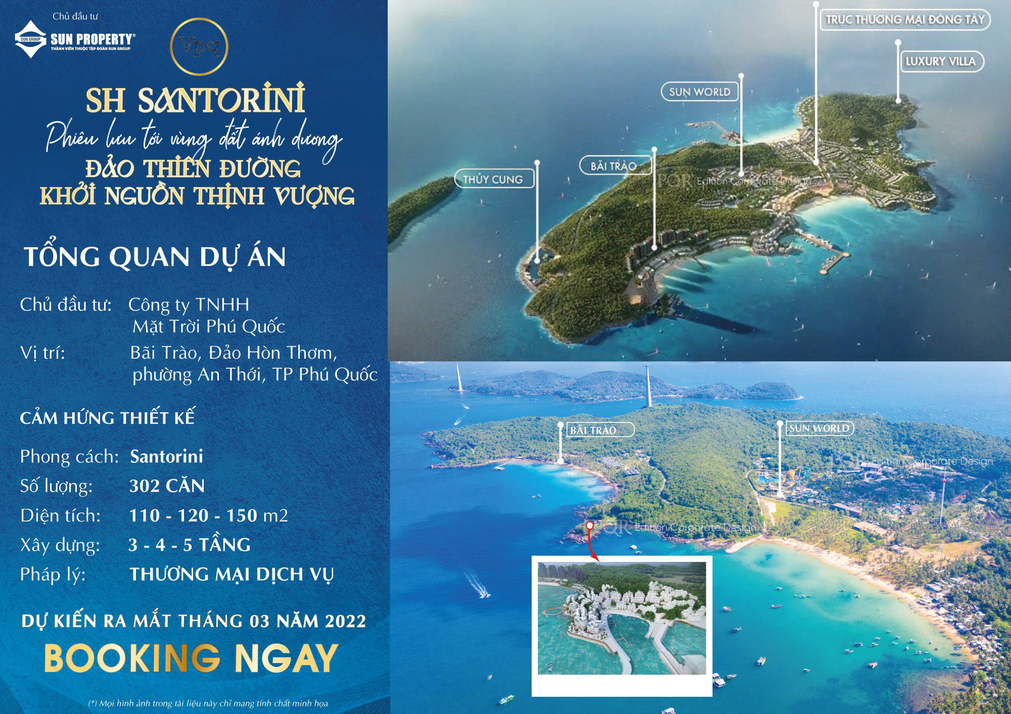 302 căn shophouse phong cách Santorini là một nét chấm phá lãng mạn cho bức tranh của đảo Thiên Đường.