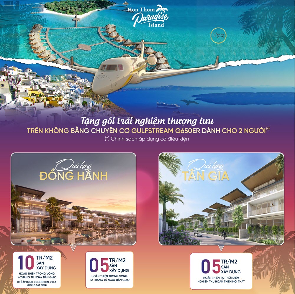 Gói trải nghiệm thượng lưu dành cho chủ sở hữu Commercial Villa Hòn Thơm