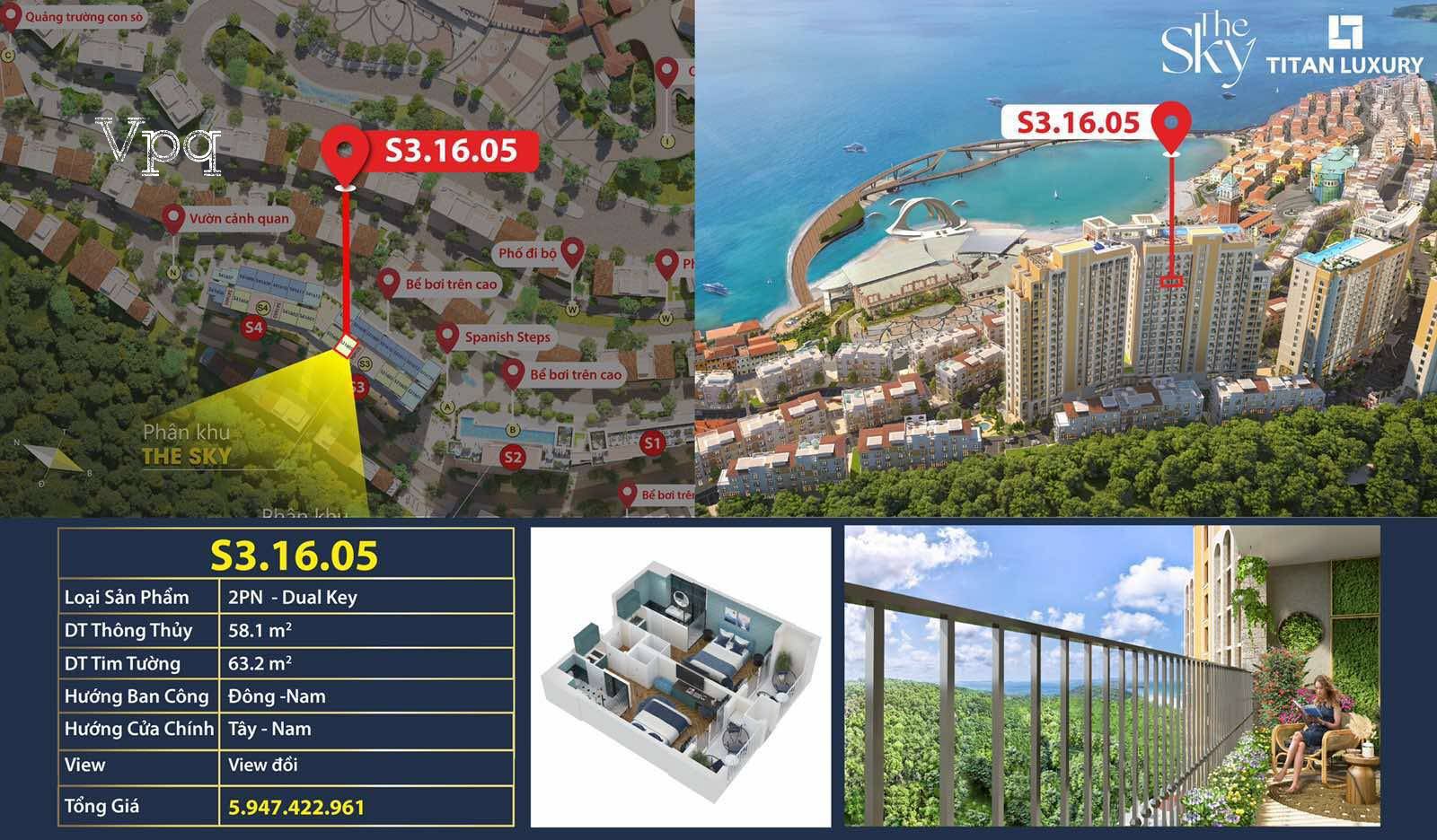 Thông tin căn hộ S31605 Phú Quốc