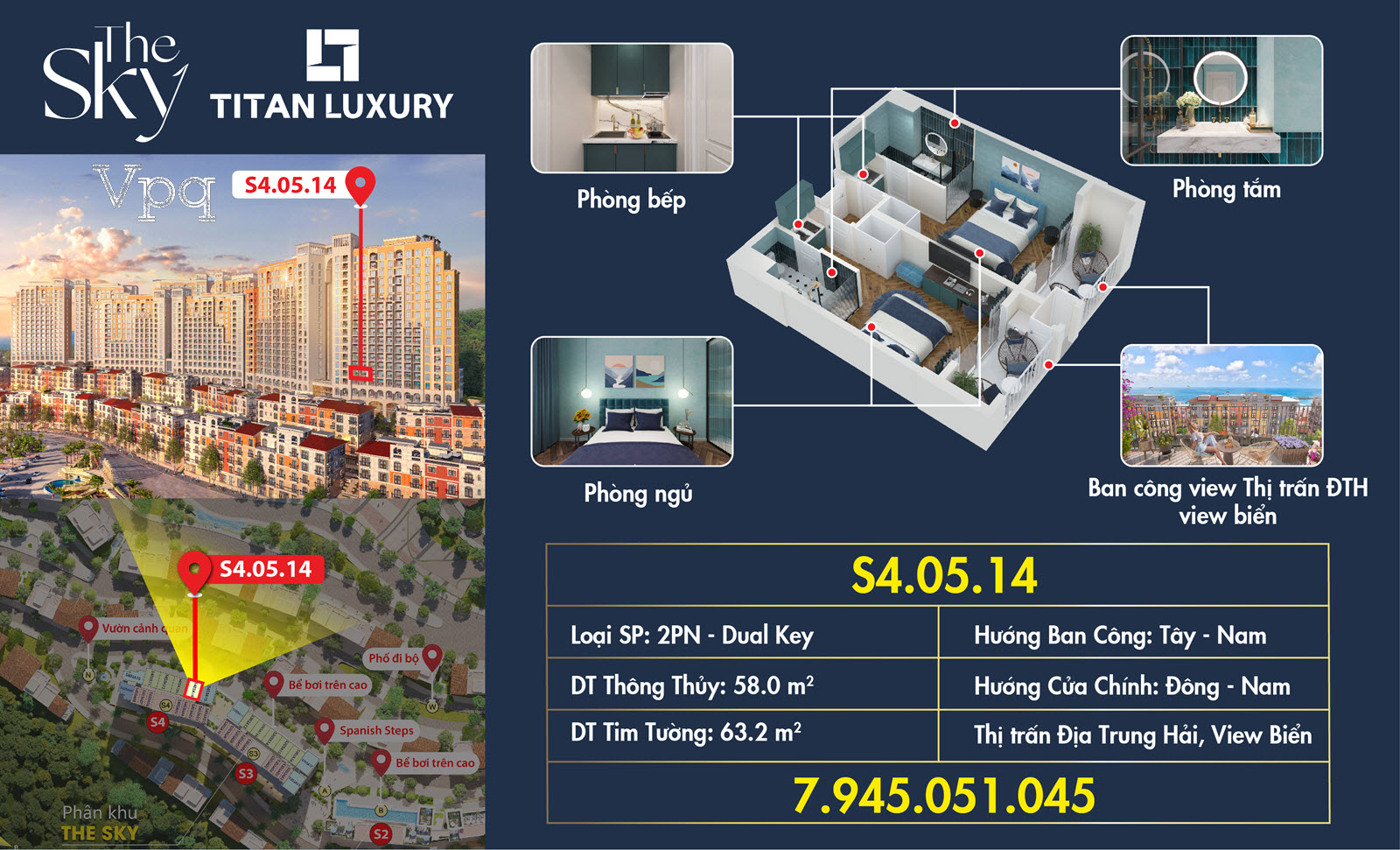 Nội thất căn hộ Hillside S40514