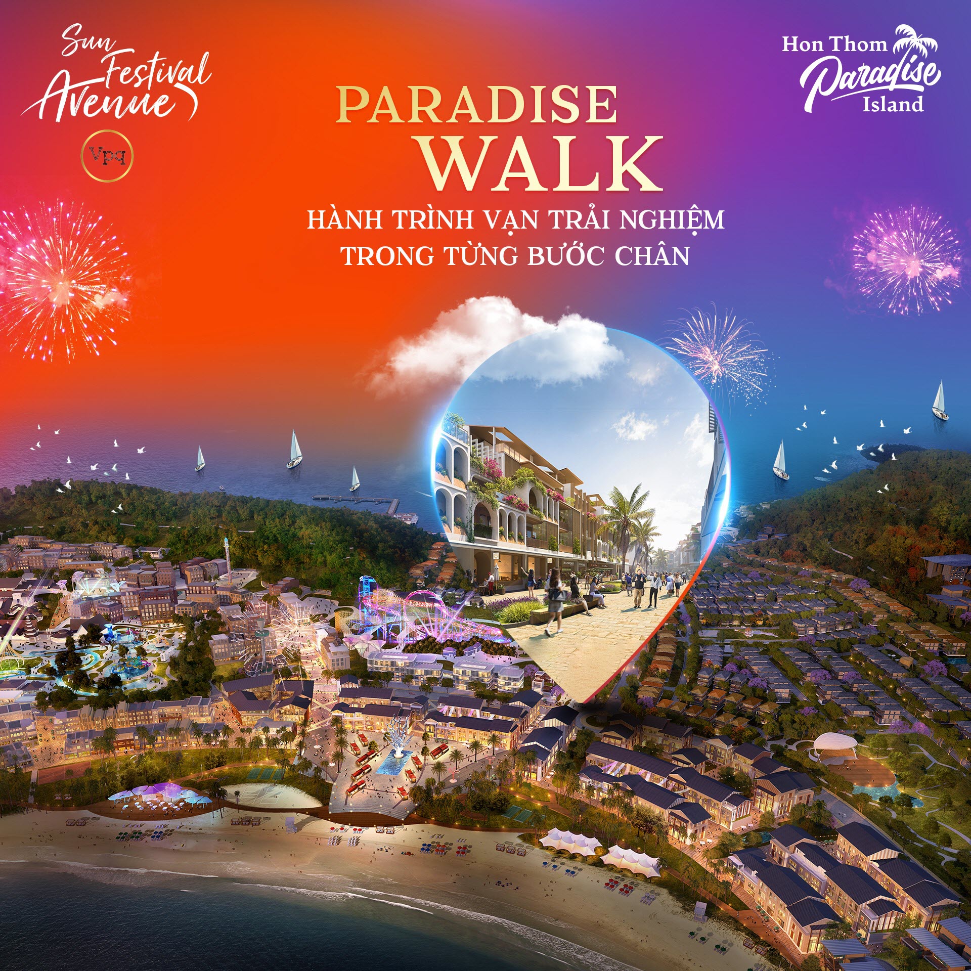 Shophouse Pradise Walk thiên đường giải trí của Sun Festival Avenue