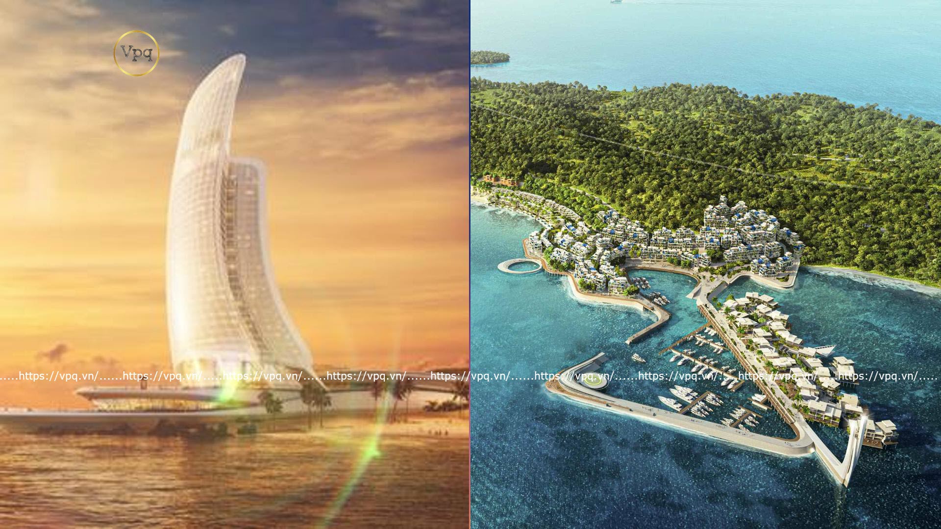 Dự &aacute;n Shophouse Marina phong c&aacute;ch Santorini tại H&ograve;n Thơm
