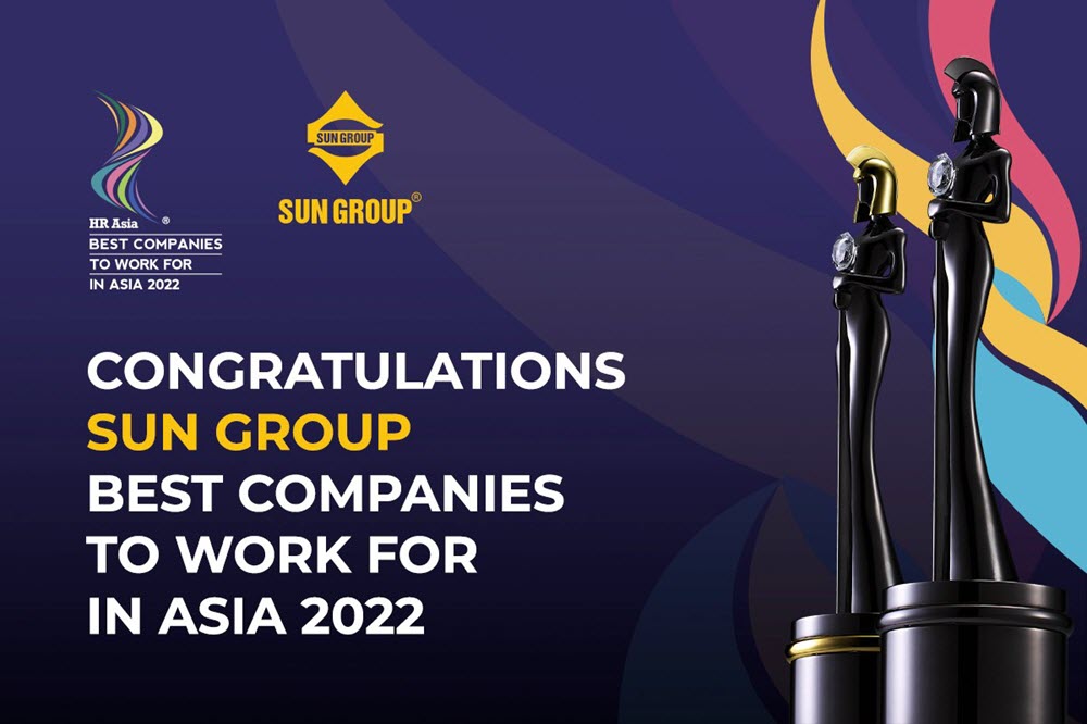 Sun Group d&agrave;nh giải thưởng "Best companies to work for in Asia 2022"