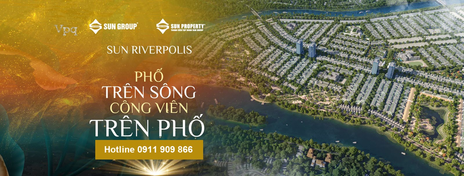 Sun riverpolis - Phố tr&ecirc;n s&ocirc;ng, c&ocirc;ng vi&ecirc;n tr&ecirc;n phố