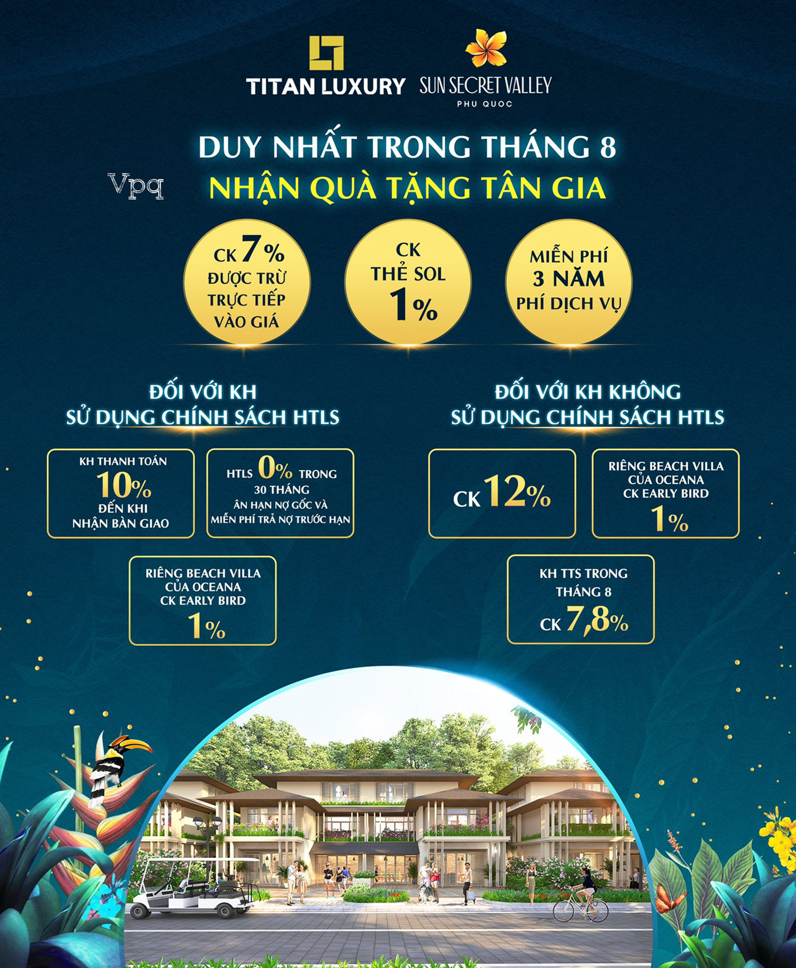 Tổng quan chính sách ưu đãi tháng 8 Sun Secret Valley