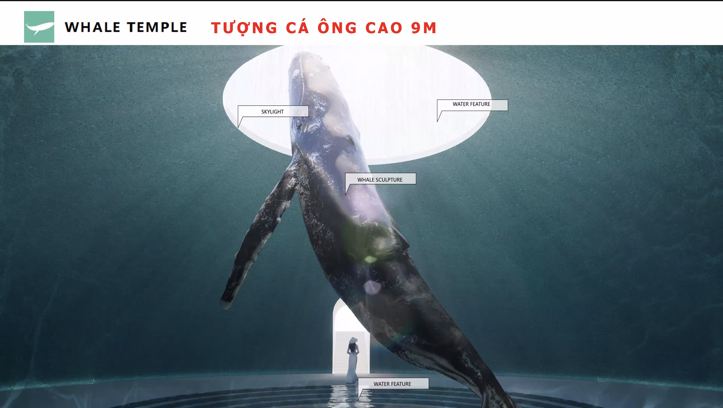 Cá Ông là một công trình biểu tượng của công viên chủ đề Hải Dương Học - Sun World Bãi Sao