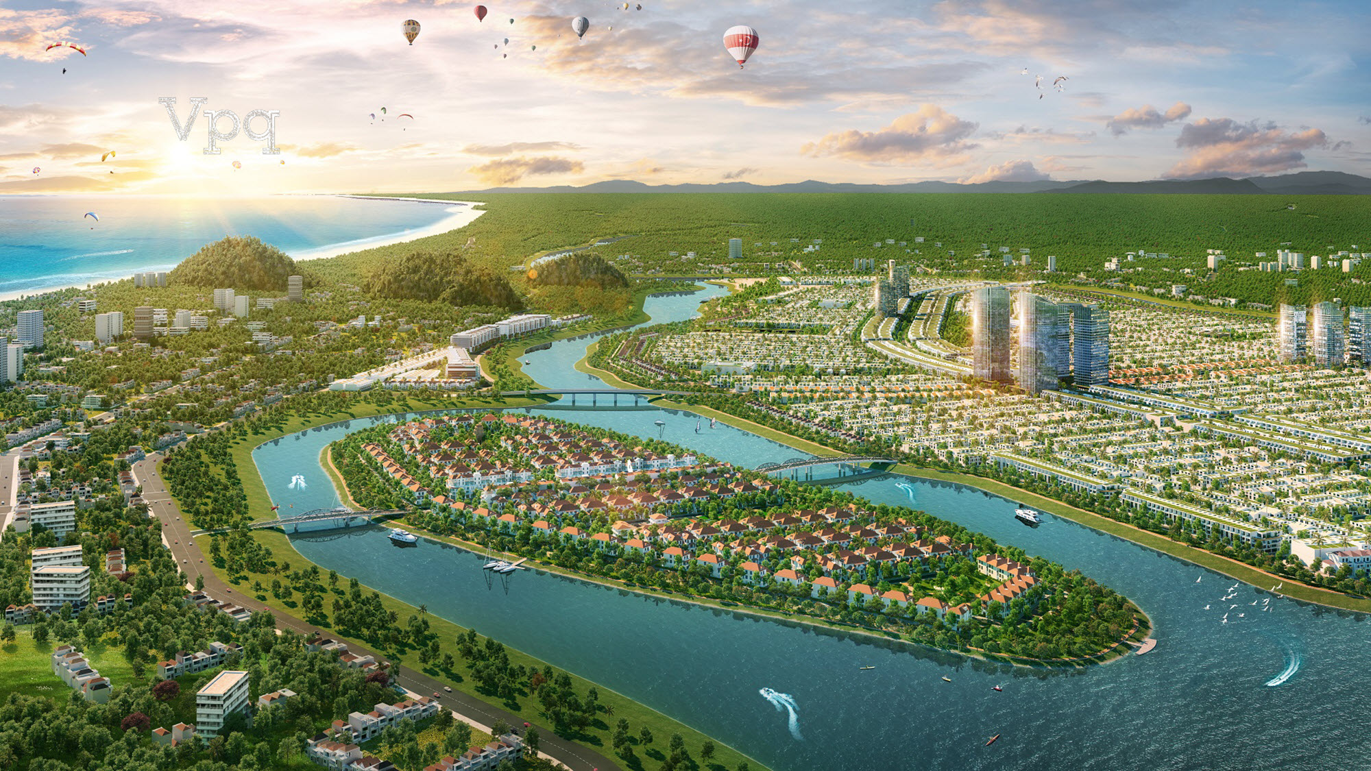 Phối cảnh biệt thự Sunnva Island Đ&agrave; Nẵng 2022