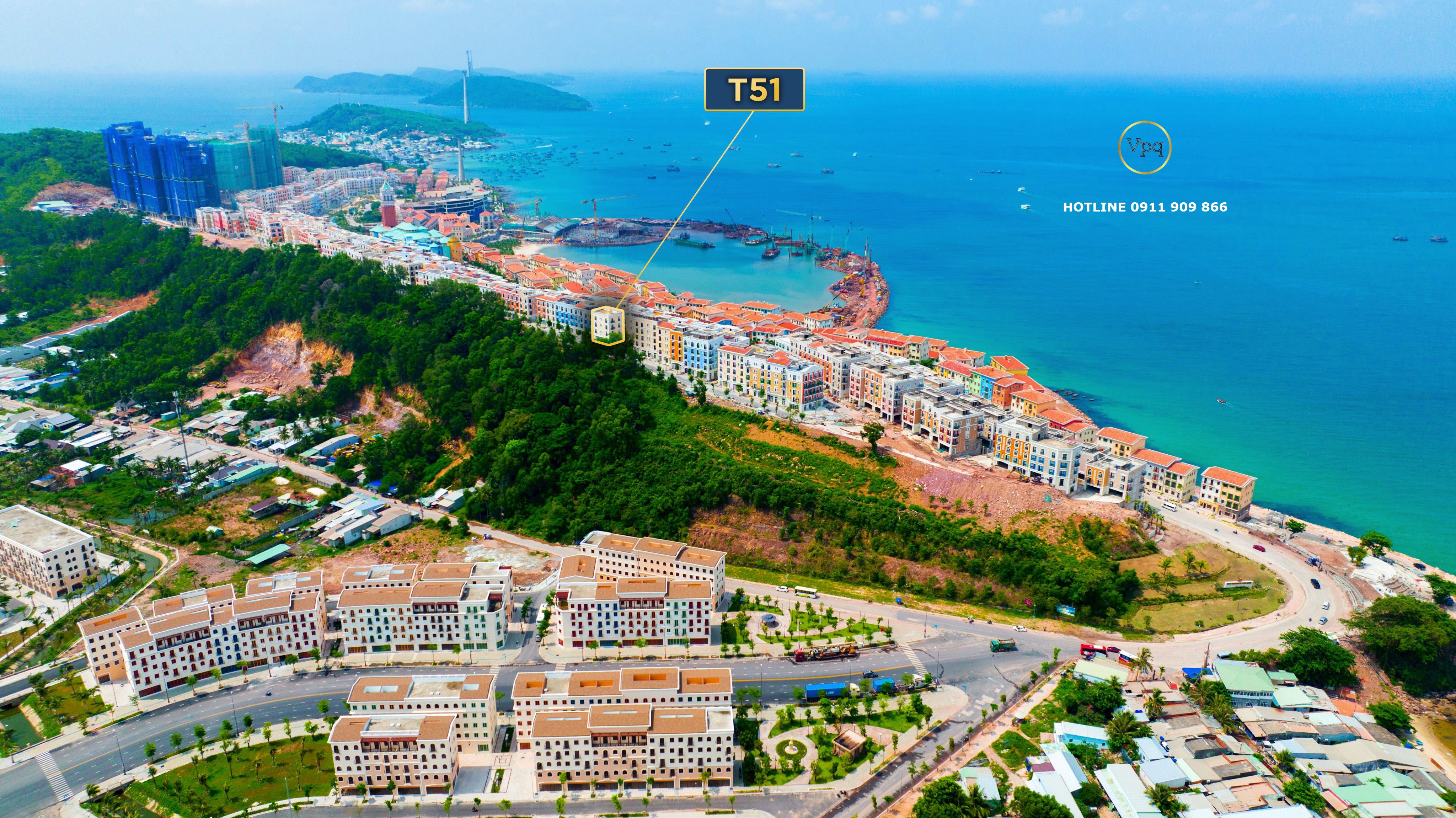 Hình ảnh Shophouse T51 The Center trên đỉnh đồi Địa Trung Hải, Phú Quốc