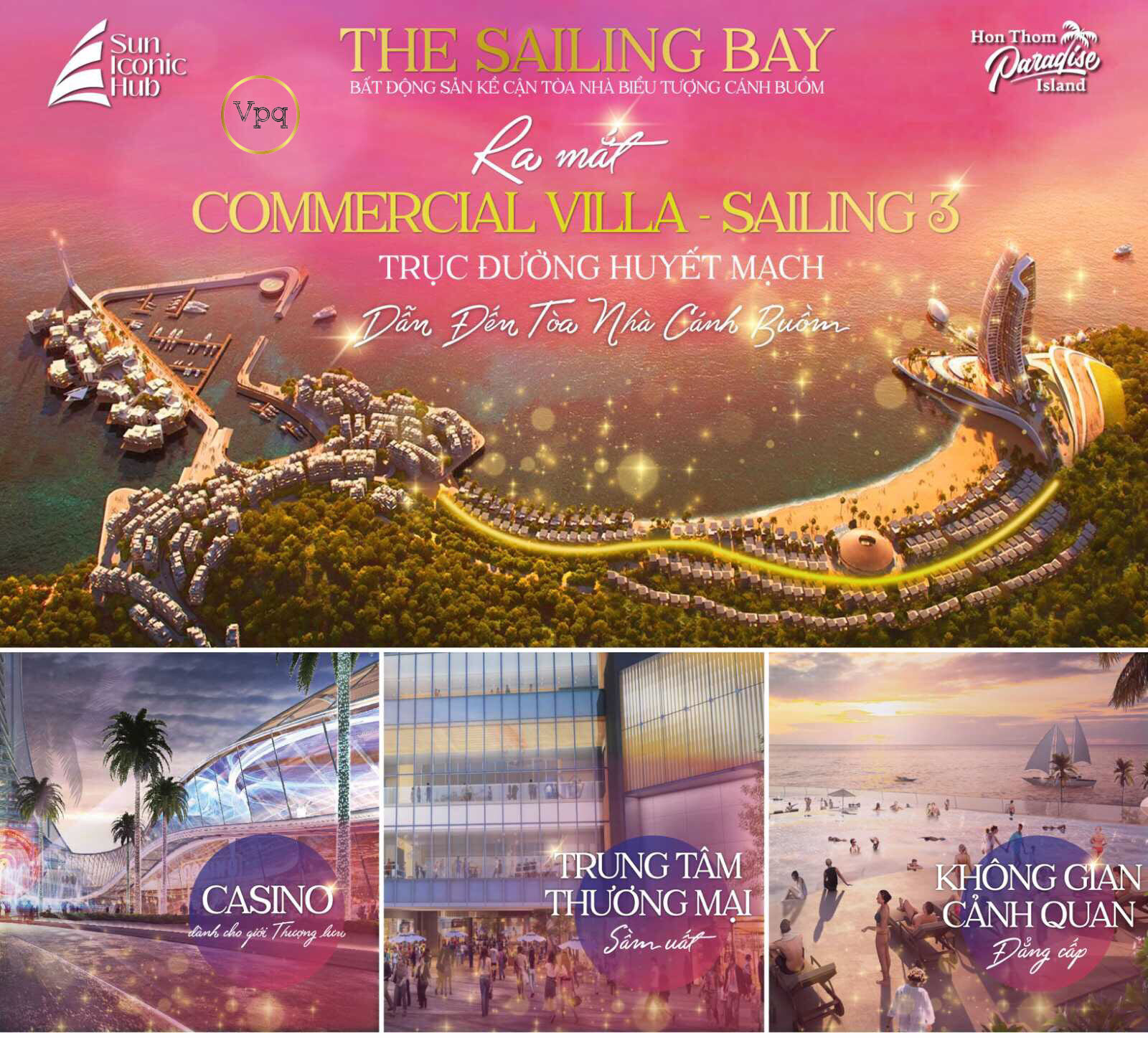 Ph&acirc;n khu The Sailing Bay Sun Iconic Hub Hon Thom