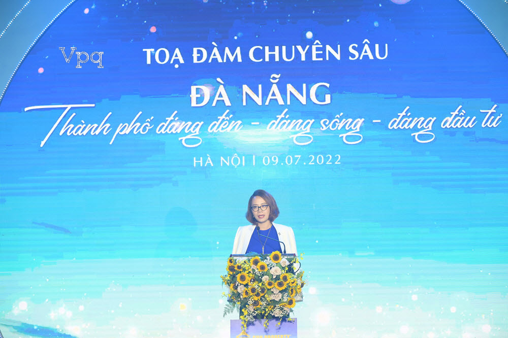 B&agrave; Nguyễn Ngọc Th&uacute;y Linh, Tổng Gi&aacute;m đốc Sun Property chia sẻ tại sự kiện