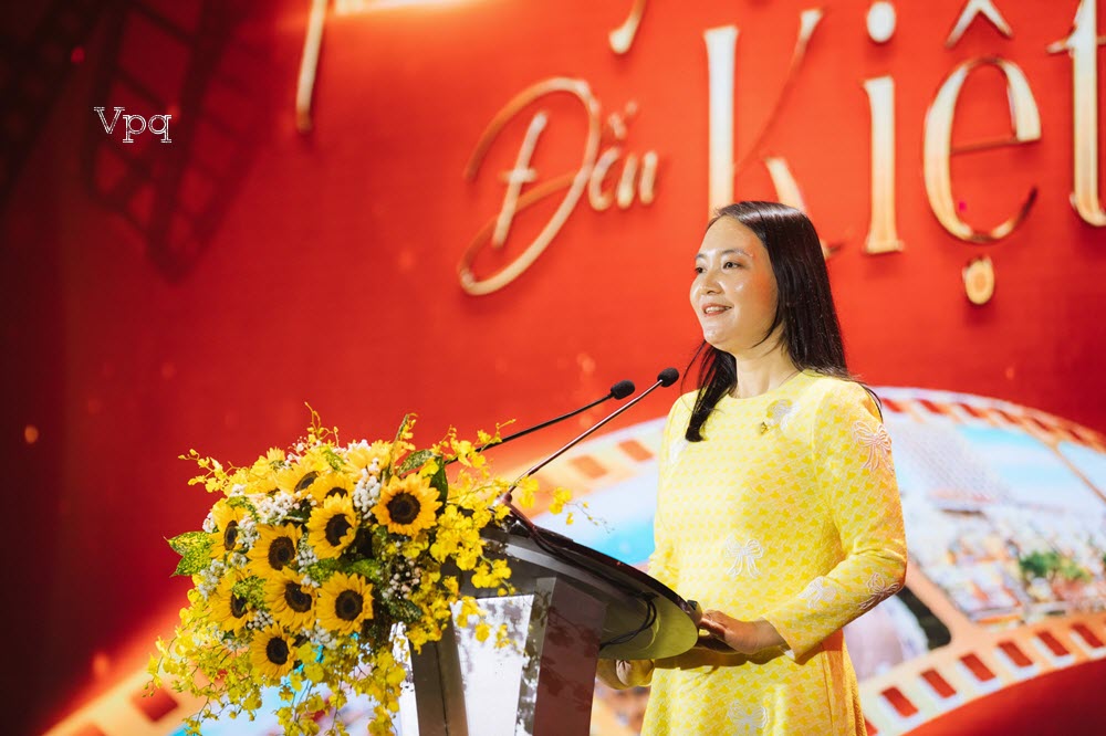 Đại diện Sun Property ph&aacute;t biểu tại sự kiện