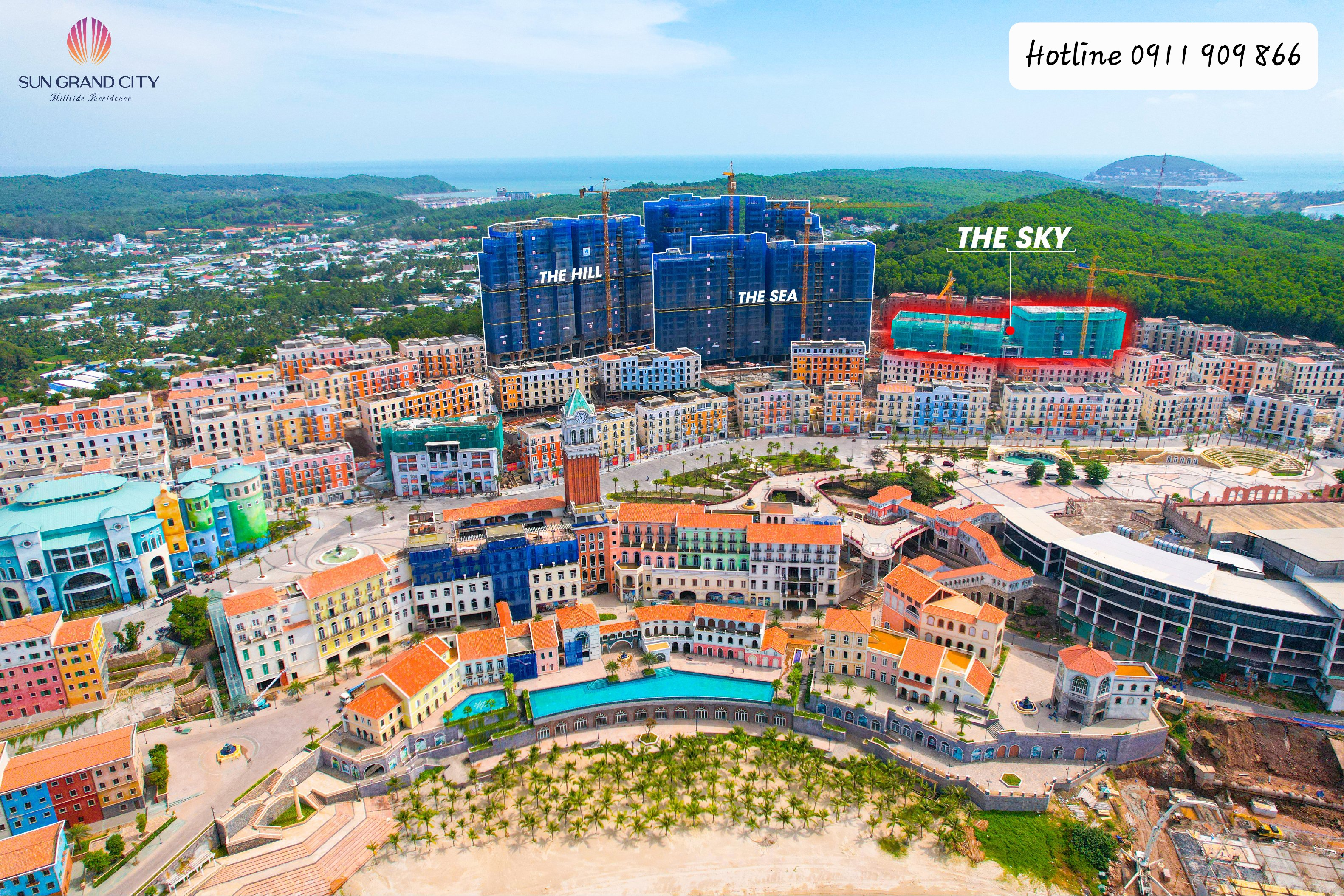 The Sky kết nối hơn 60 tiện ích thị trấn Địa Trung Hải