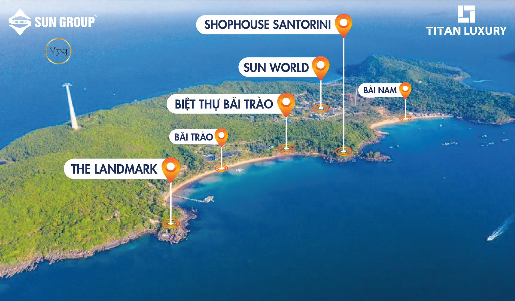 Vị tr&iacute; dự &aacute;n Commercial Villas - Hon Thom Paradise Island