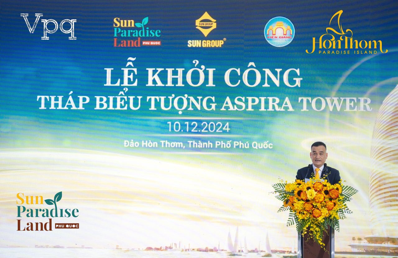 Ông Bùi Thành Trung - Chủ tịch Sun Group vùng Miền Nam phát biểu tại sự kiện