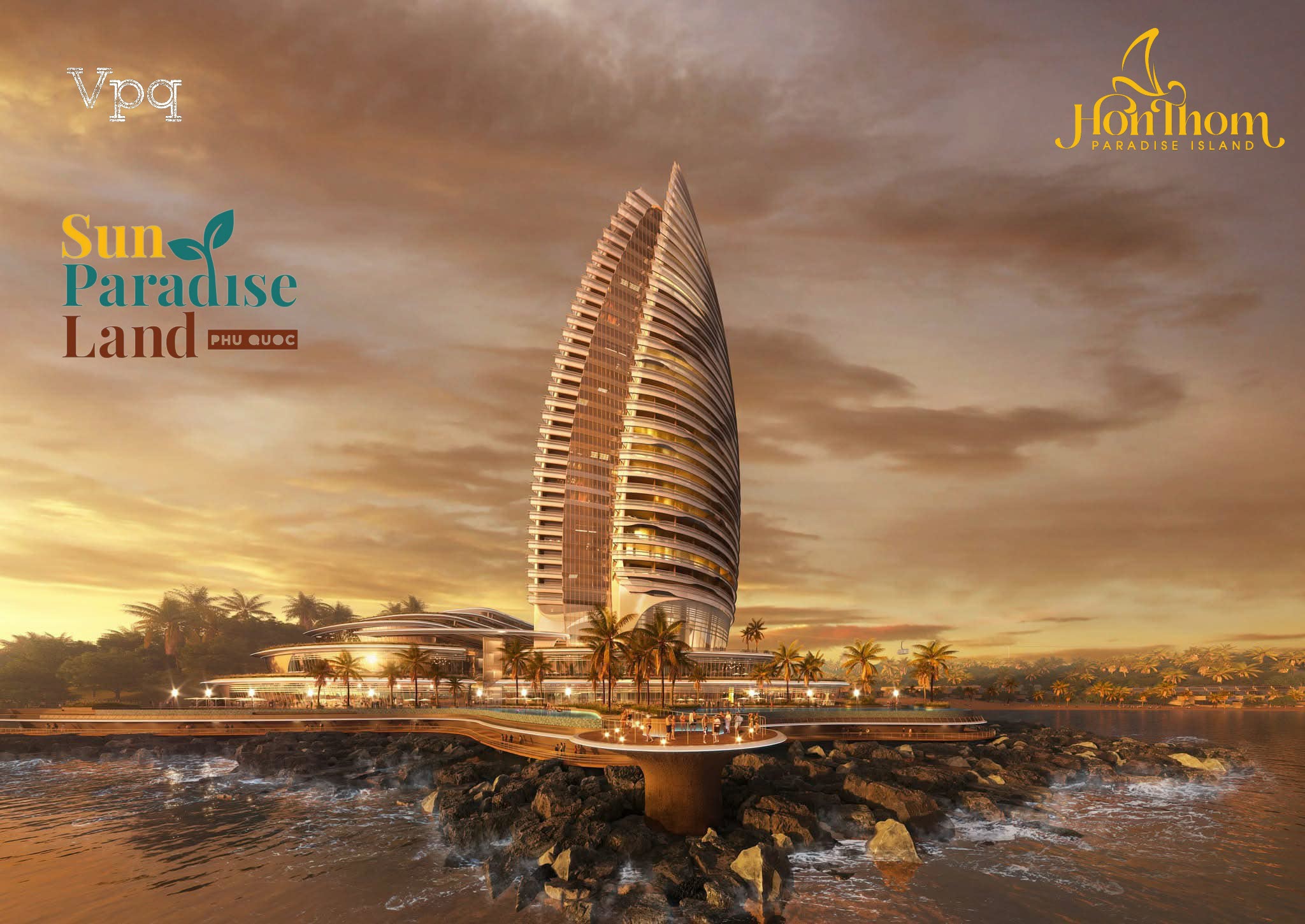 Hình ảnh tòa tháp khát vọng Aspira Tower tại Hòn Thơm Phú Quốc