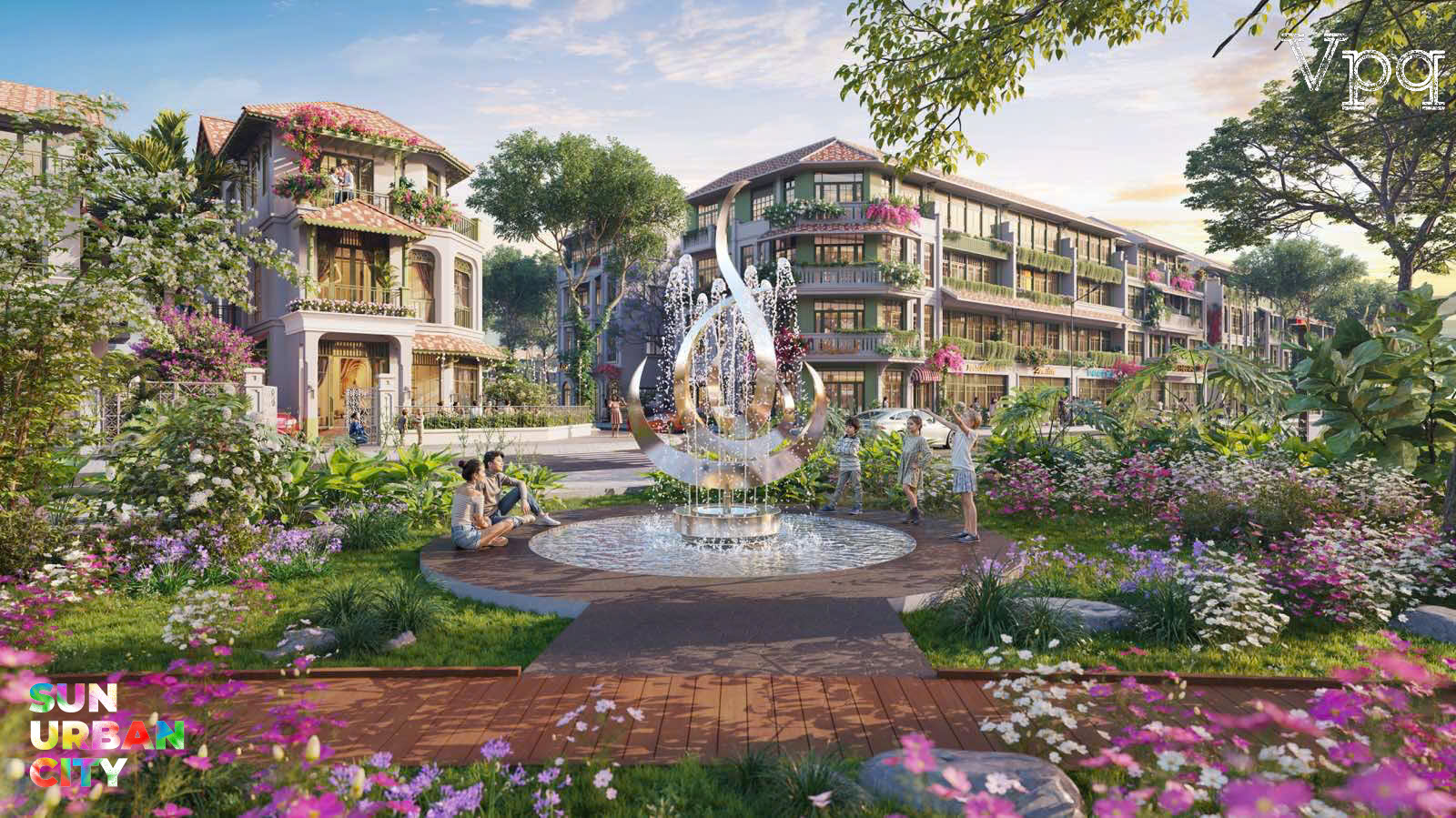 Phối cảnh biệt thự, nhà phố Sun Urban City