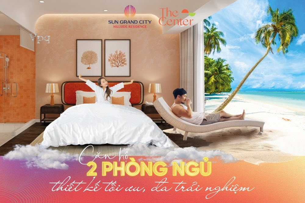 Căn hộ 2 phòng ngủ, thiết kế tối ưu, đa trải nghiệm