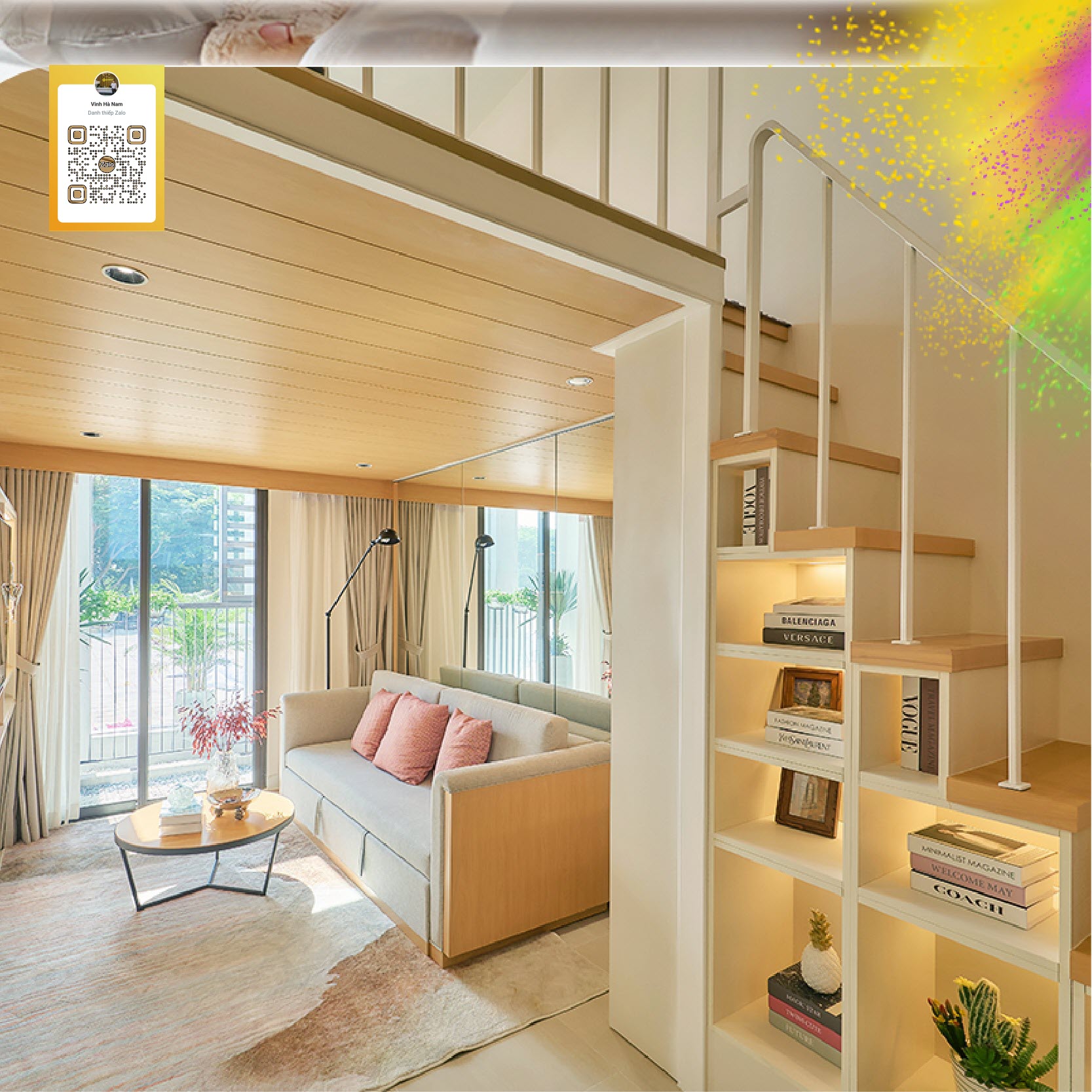 Nội thất th&ocirc;ng minh lắp gh&eacute;p tại căn hộ Art Residence