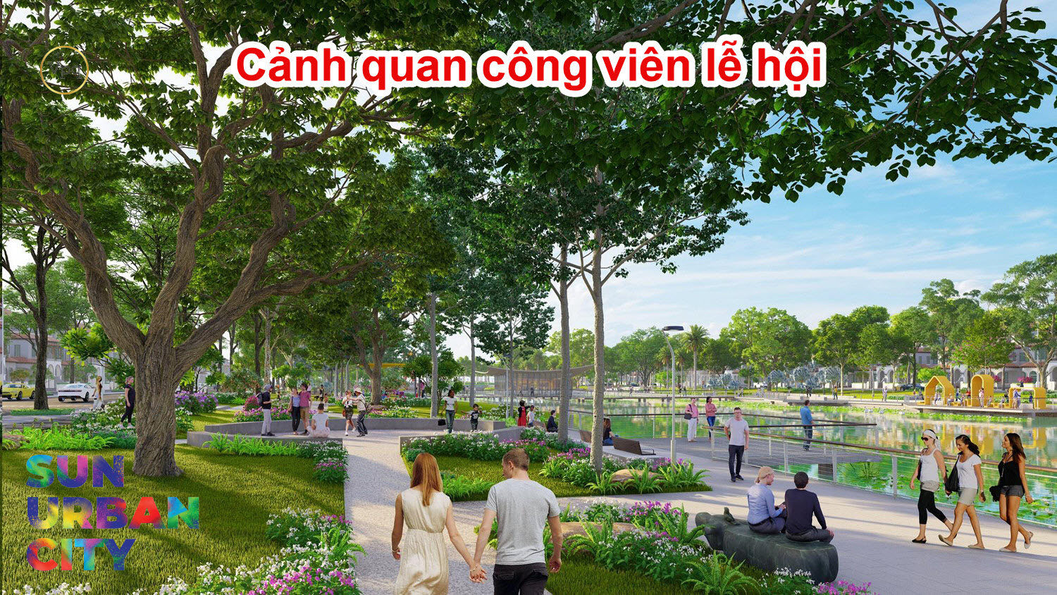 Cảnh quan c&ocirc;ng vi&ecirc;n lễ hội