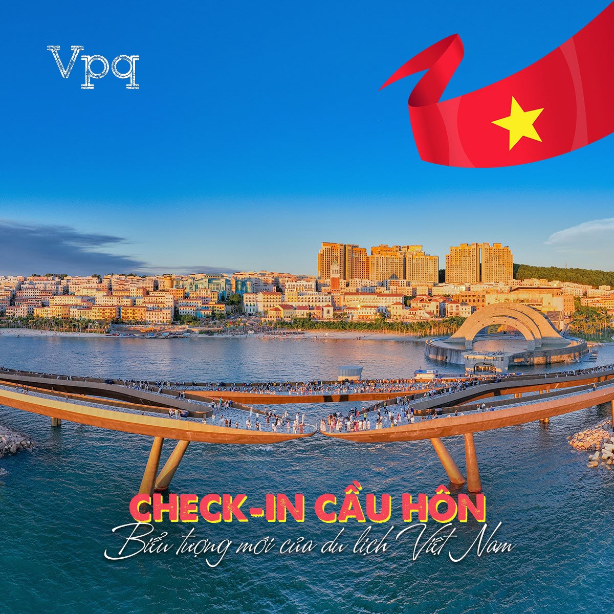 Khám phá trời Âu Sunset Town và trải nghiệm Cầu Hôn Kiss Bridge