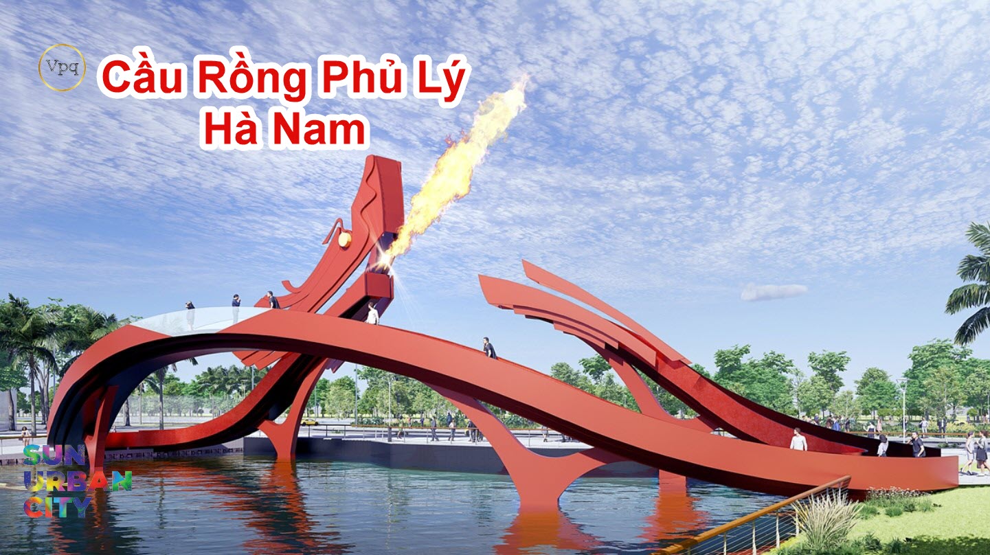 H&igrave;nh ảnh Cầu Rồng xuất hiện tại trục đại lộ văn h&oacute;a, lễ hội H&agrave; Nam