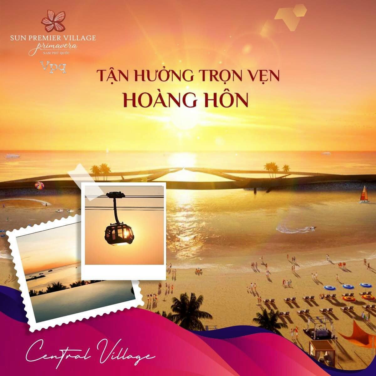 Tận hưởng trọn vẹn khoảnh khắc ho&agrave;ng h&ocirc;n tại Cầu H&ocirc;n Sunset Town