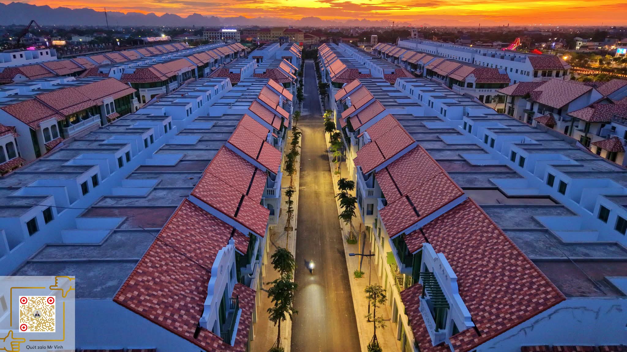 Các trục đường nội khu rộng 13-13,5m đủ để 3 ô tô tránh nhau