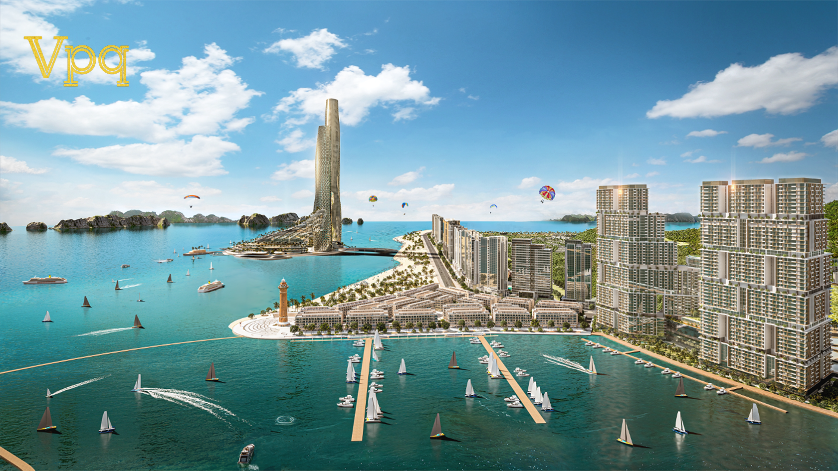 Ảnh phối cảnh Dự &aacute;n C&ocirc;ng vi&ecirc;n Đại dương Hạ Long (Sun Elite City)