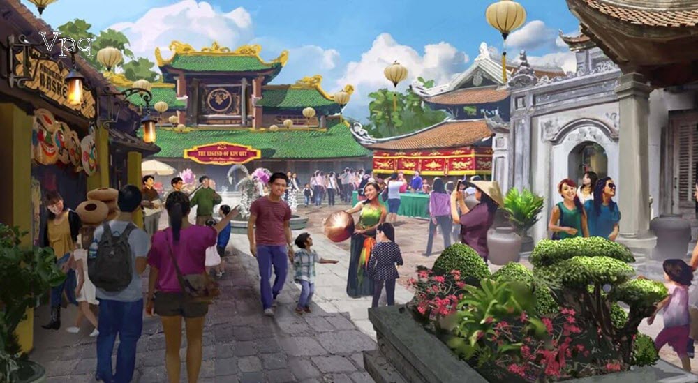 Công viên Kim Quy mang đậm văn hóa Việt Nam