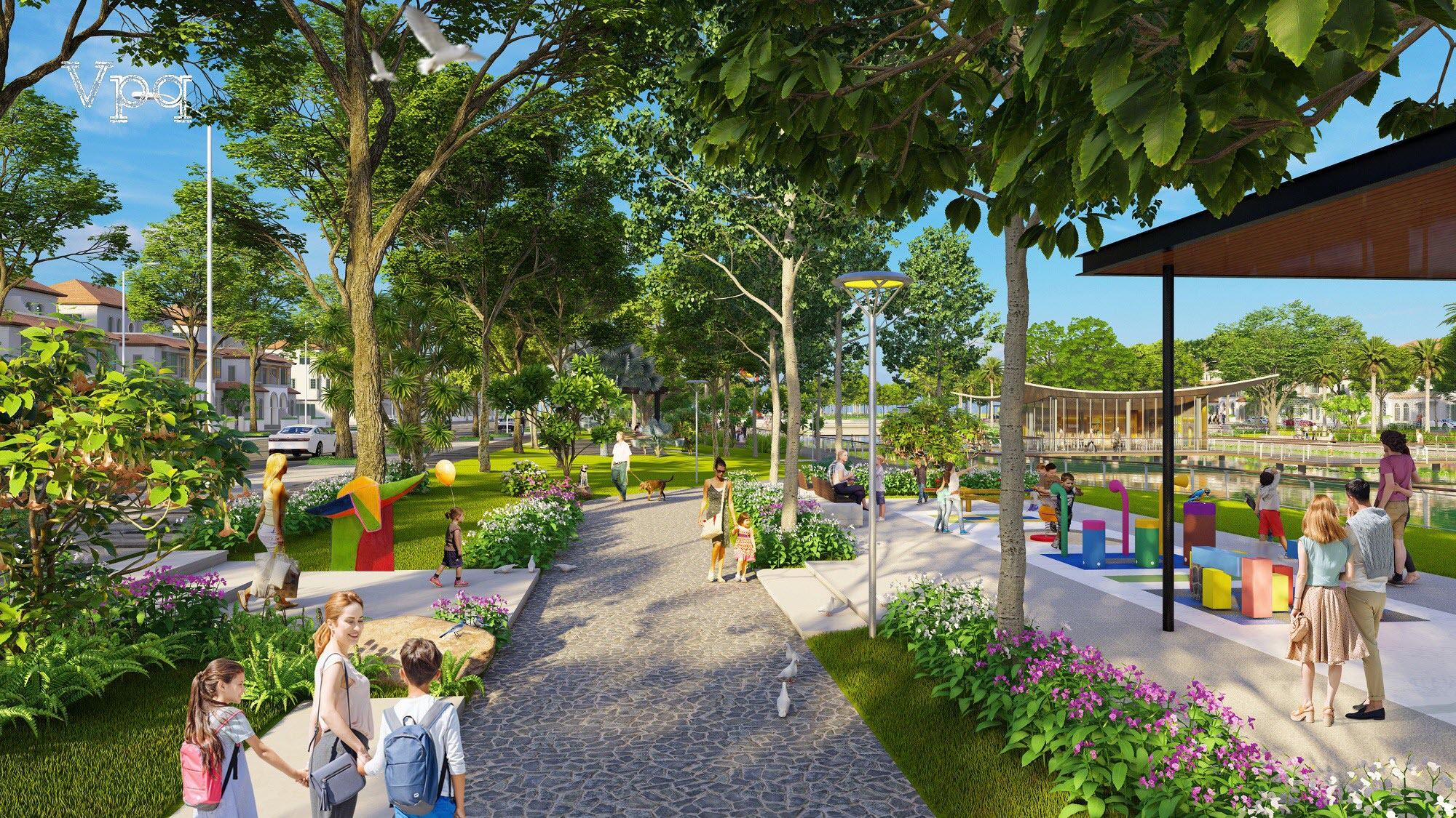 Kh&ocirc;ng gian xanh tại Đ&ocirc; thị nghỉ dưỡng Sun Urban City